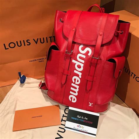 supreme x louis vuitton shoulder bag|supreme x louis vuitton backpack.